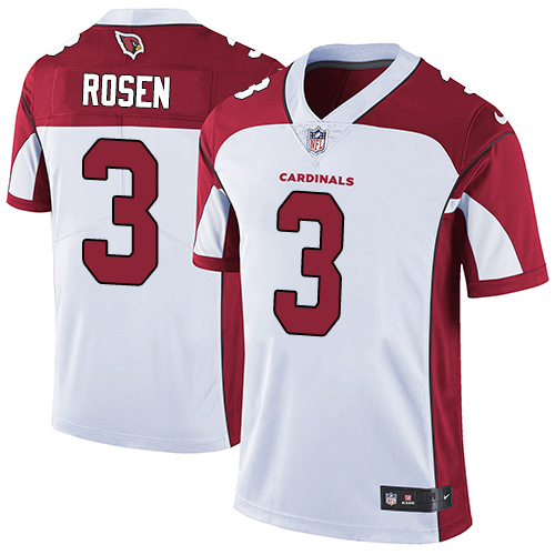 Nike Cardinals #3 Josh Rosen White Men's Stitched NFL Vapor Untouchable Limited Jersey - Click Image to Close